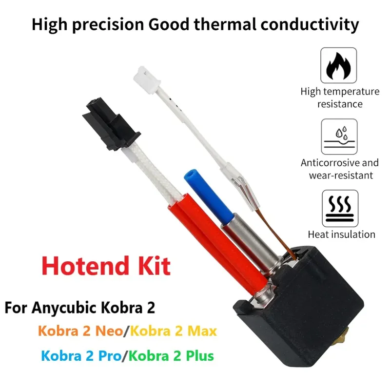Hotend-Kit mit Vulkan-Düse 0,2 bis 0,4 mm für Anycubic Kobra 2
