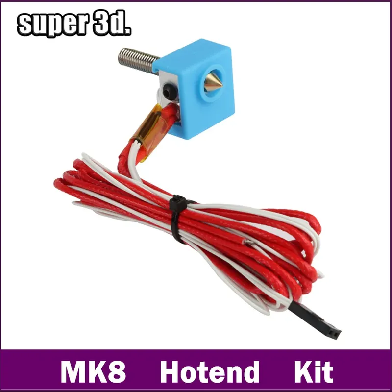 Hotend-Kit MK8 montiert für Anet A8 mit 0,4mm Düse