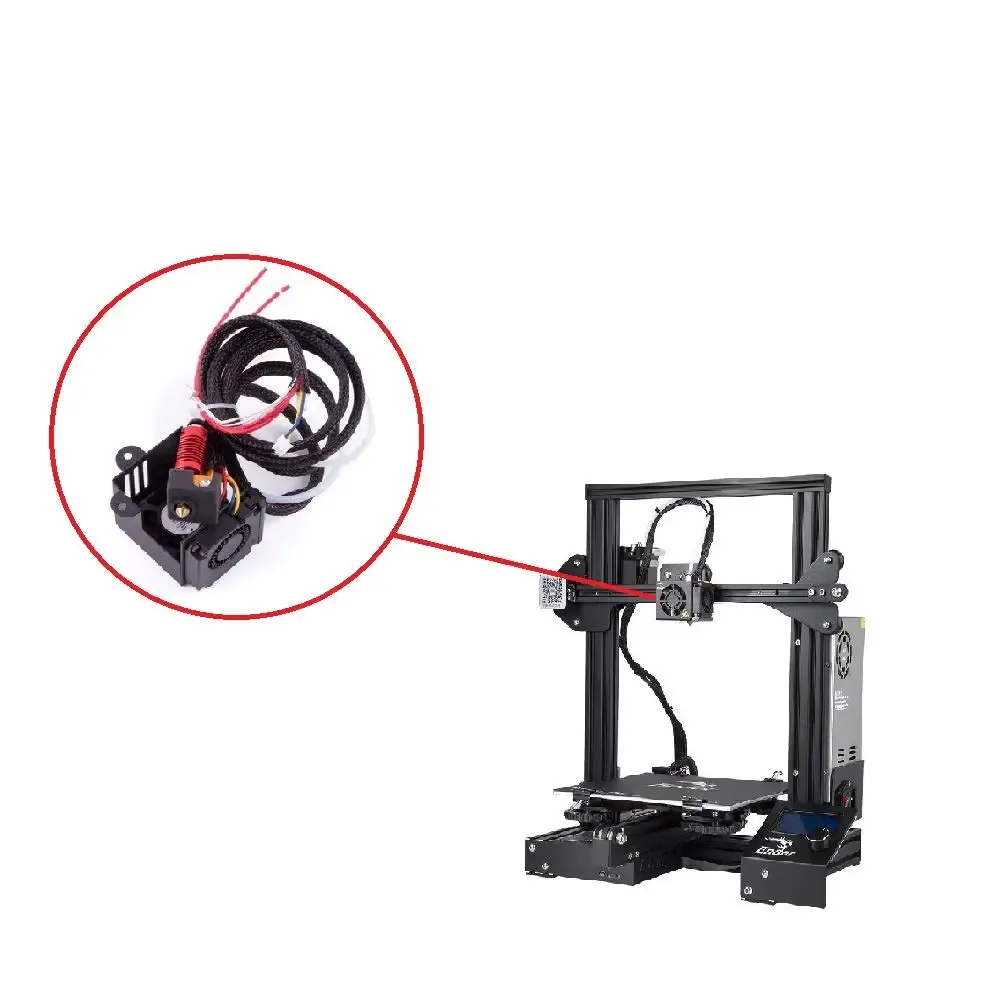 Hotend-Kit montiert für Ender 3 Pro mit Silikonhülle