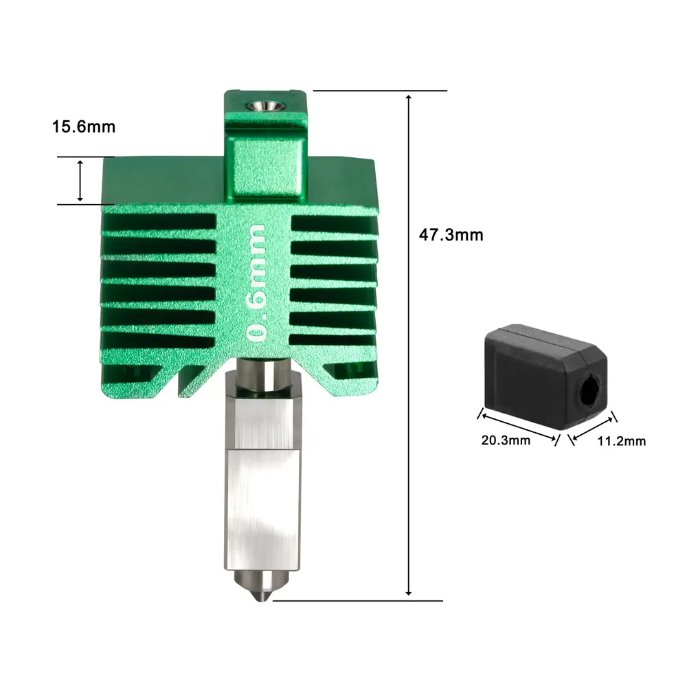Hotend-Kit Wolframkarbid-Düse für Bambu Lab X1/X1C