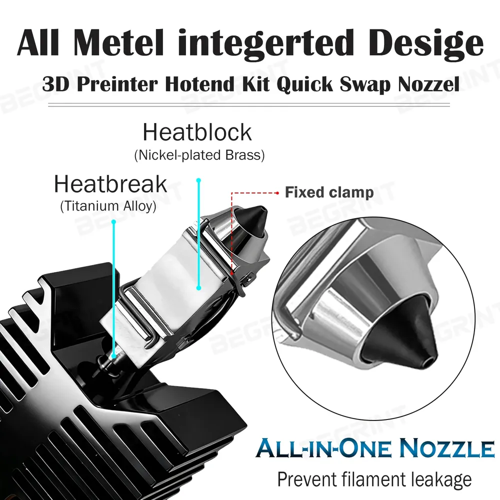 Hotend mit Thermistor und Keramik Heizplatte für Snapmaker U1