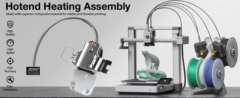 Hotend-Montageset Keramik Zirkonoxid Hochtemperatur-Isolierung