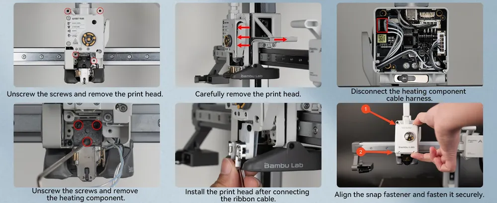 Hotend-Montageset Keramik Zirkonoxid Hochtemperatur-Isolierung
