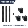 Hotend Silikon-Sockel und Bürsten-Set für Kobra X – Farbe 3PCS Kit