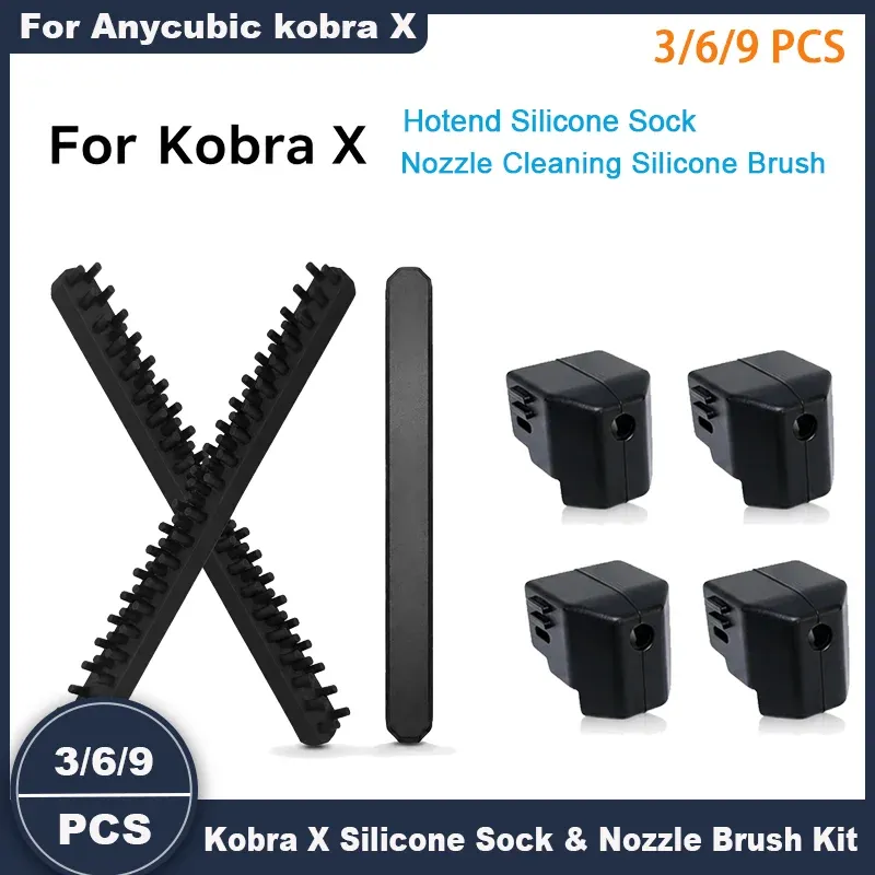 Hotend Silikon-Sockel und Bürsten-Set für Kobra X