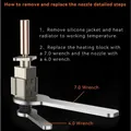 Hotend Upgrade Kit Bimetall gehärtete Düse für Bambu P1P X1 – 3