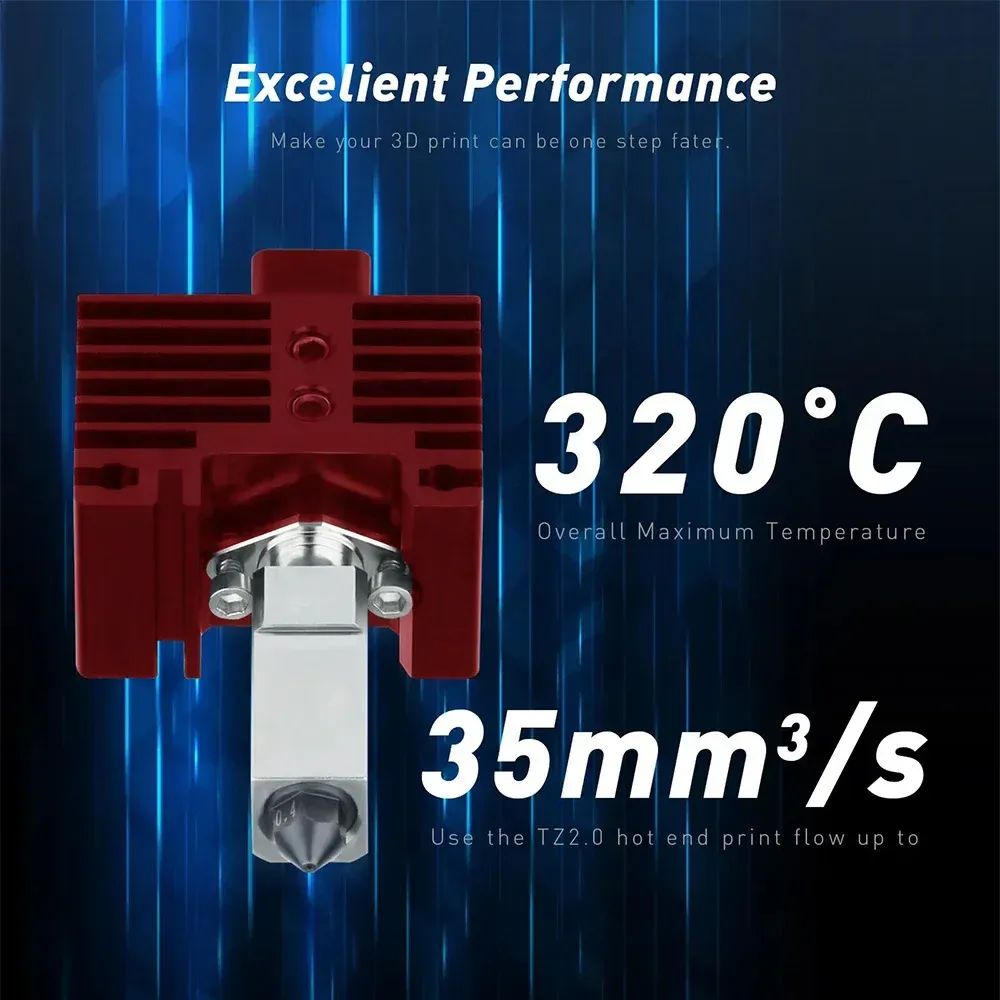 Hotend Upgrade Kit Bimetall gehärtete Düse für Bambu P1P X1