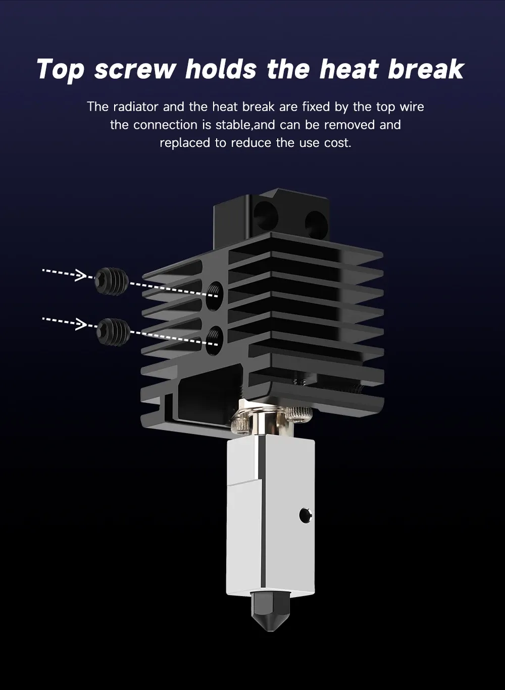 Hotend Upgrade Kit Bimetall gehärtete Düse für Bambu P1P X1