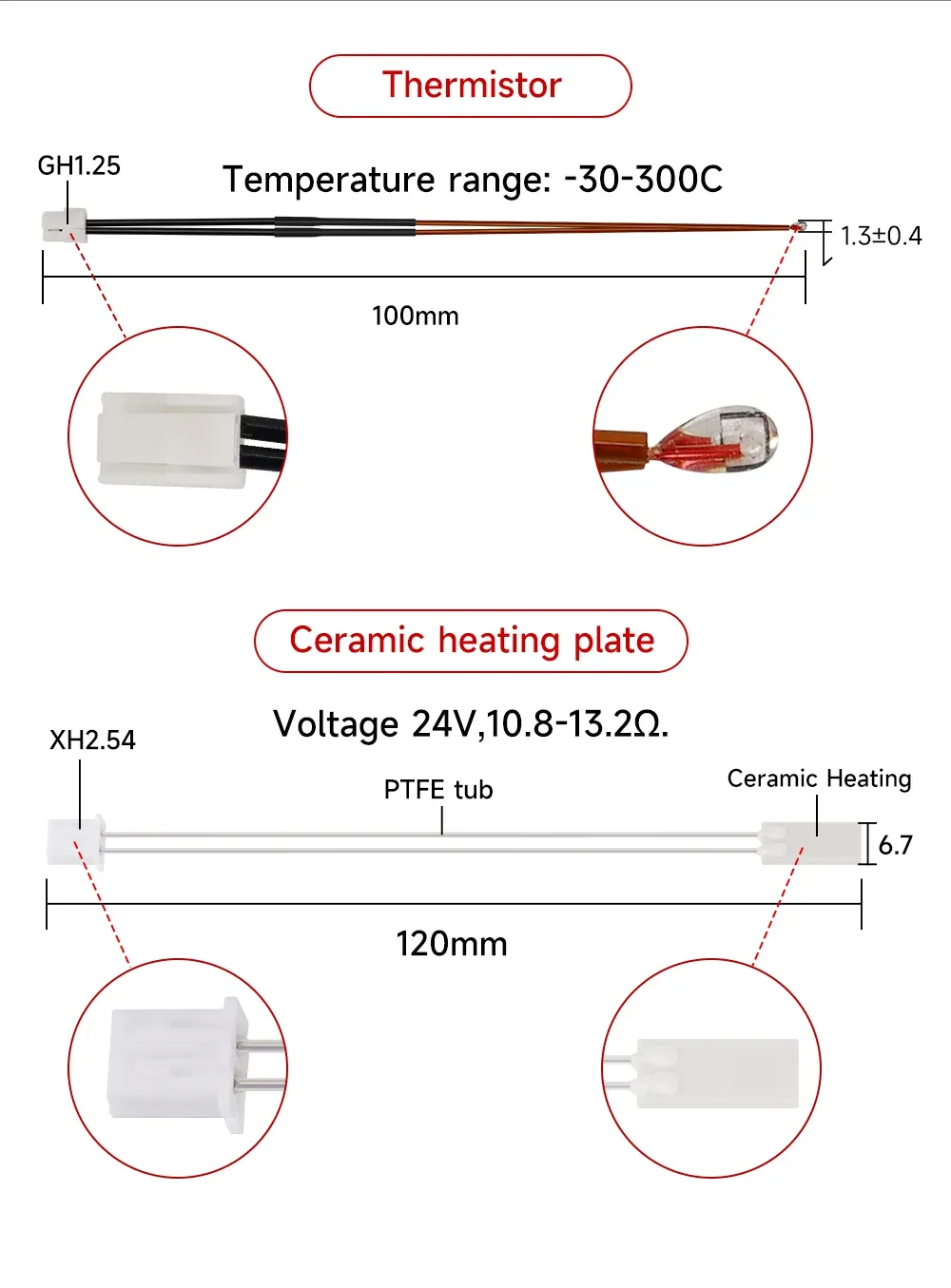 Hotend Upgrade Kit Bimetall gehärtete Düse für Bambu P1P X1