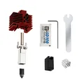Hotend Upgrade Kit Bimetall gehärtete Düse für Bambu P1P X1 – Farbe Red Hotend