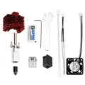 Hotend Upgrade Kit Bimetall gehärtete Düse für Bambu P1P X1 – Farbe Red X1 X1C Kit-Fan