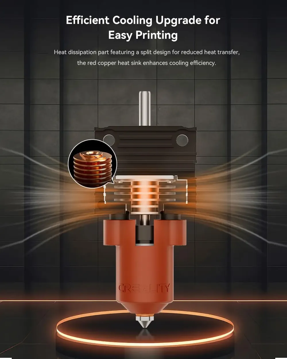 Hotend-Upgrade-Kit für Creality K1 Serie mit Keramik-Heizblock