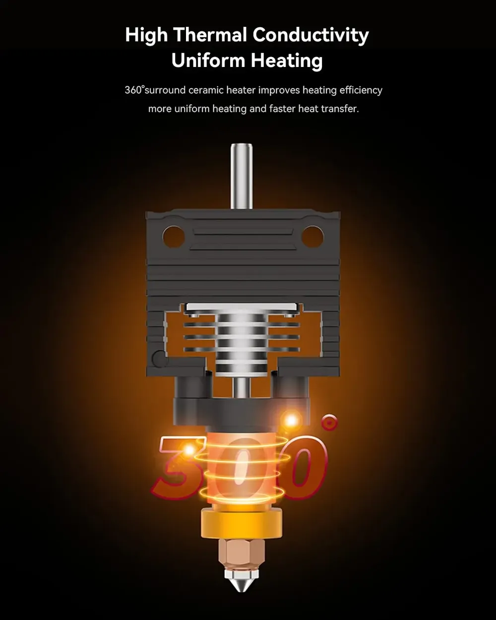 Hotend-Upgrade-Kit für Creality K1 Serie mit Keramik-Heizblock