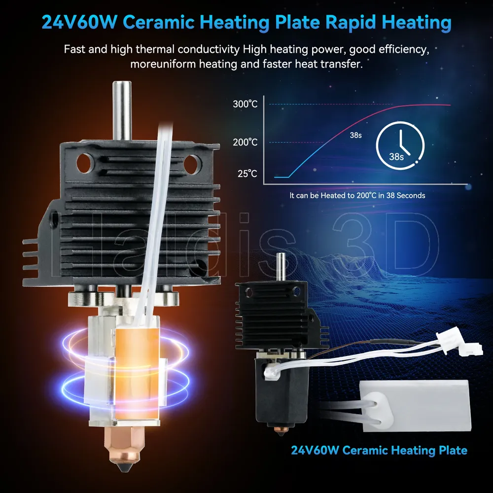 Hotend-Upgrade-Kit mit Keramik-Heizblock für Creality K1 K1C K1 Max