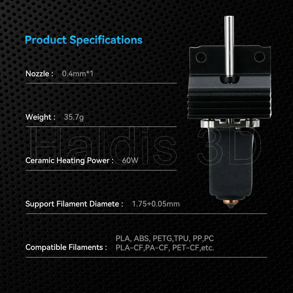 Hotend-Upgrade-Kit mit Keramik-Heizblock für Creality K1 K1C K1 Max