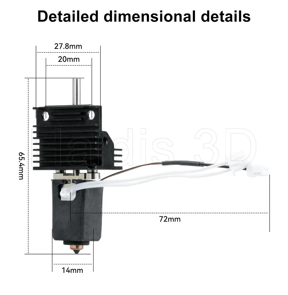 Hotend-Upgrade-Kit mit Keramik-Heizblock für Creality K1 K1C K1 Max