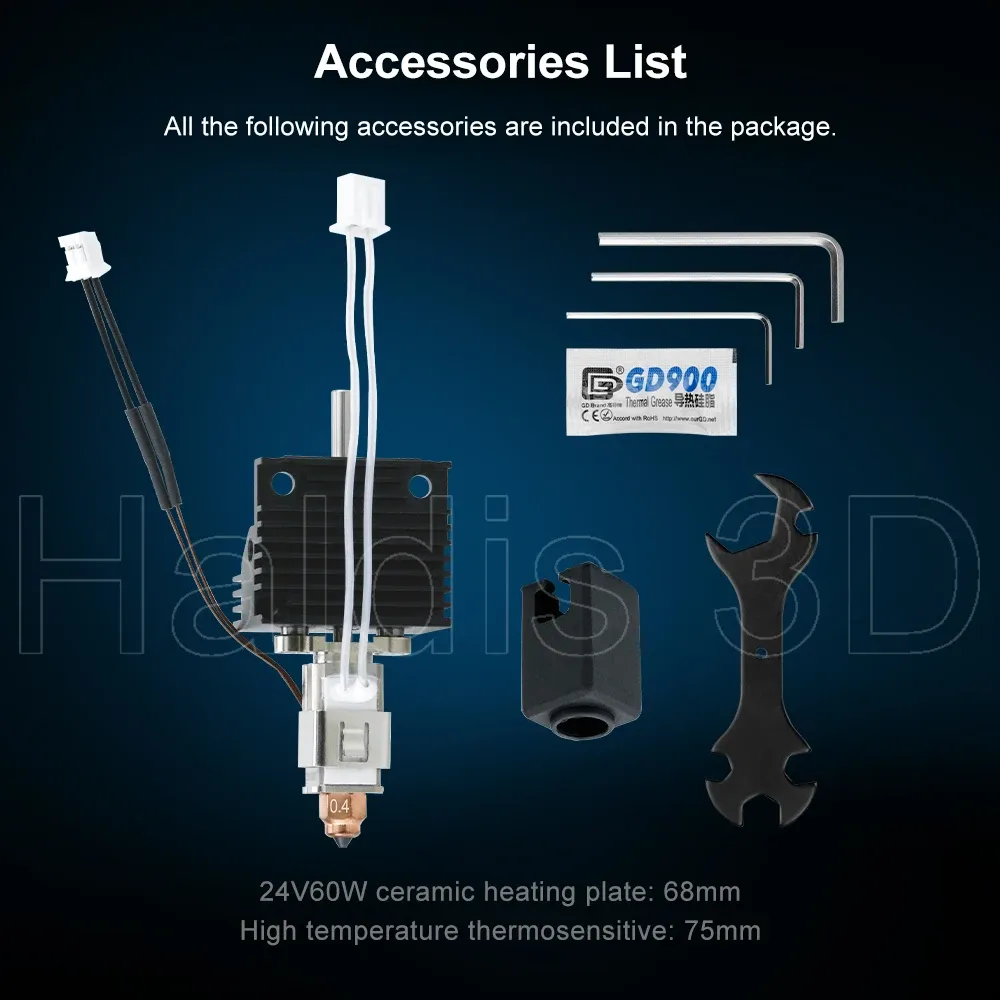 Hotend-Upgrade-Kit mit Keramik-Heizblock für Creality K1 K1C K1 Max