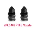 Hotend Upgrade Kit PTEF gehärtete Düse für Bambulab X1 P1P – Farbe 2PC PTEF 0.8 nozzle