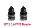 Hotend Upgrade Kit PTEF gehärtete Düse für Bambulab X1 P1P – Farbe 2PC PTEF 0.6 nozzle