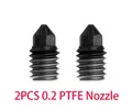 Hotend Upgrade Kit PTEF gehärtete Düse für Bambulab X1 P1P – Farbe 2PC PTEF 0.2 nozzle