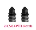 Hotend Upgrade Kit PTEF gehärtete Düse für Bambulab X1 P1P – Farbe 2PC PTEF 0.4 nozzle