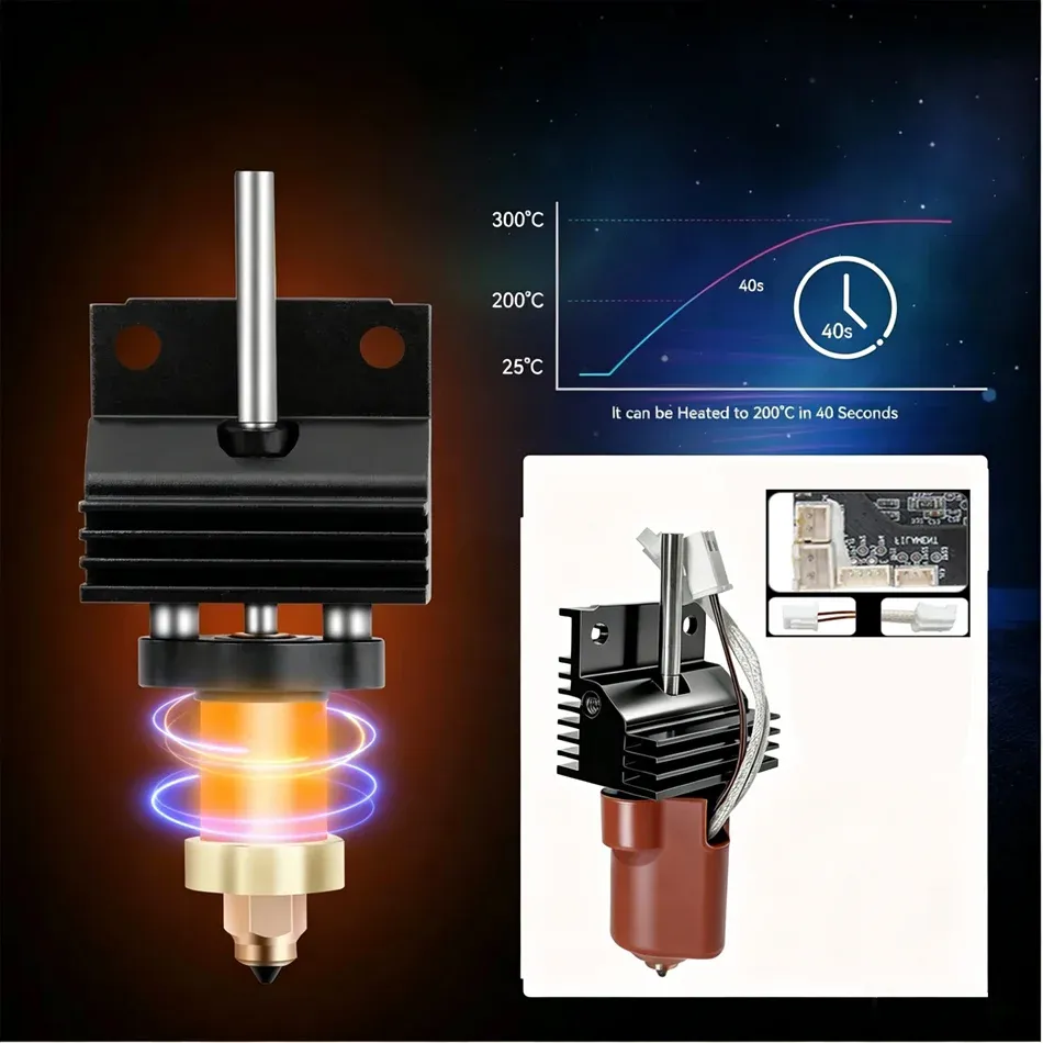 Hotend-Upgrade Kühlkörper mit Keramik-Heizblock für Creality K1/K1C/K1 Max