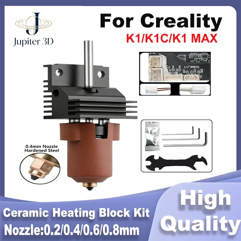 Hotend-Upgrade Kühlkörper mit Keramik-Heizblock für Creality K1/K1C/K1 Max