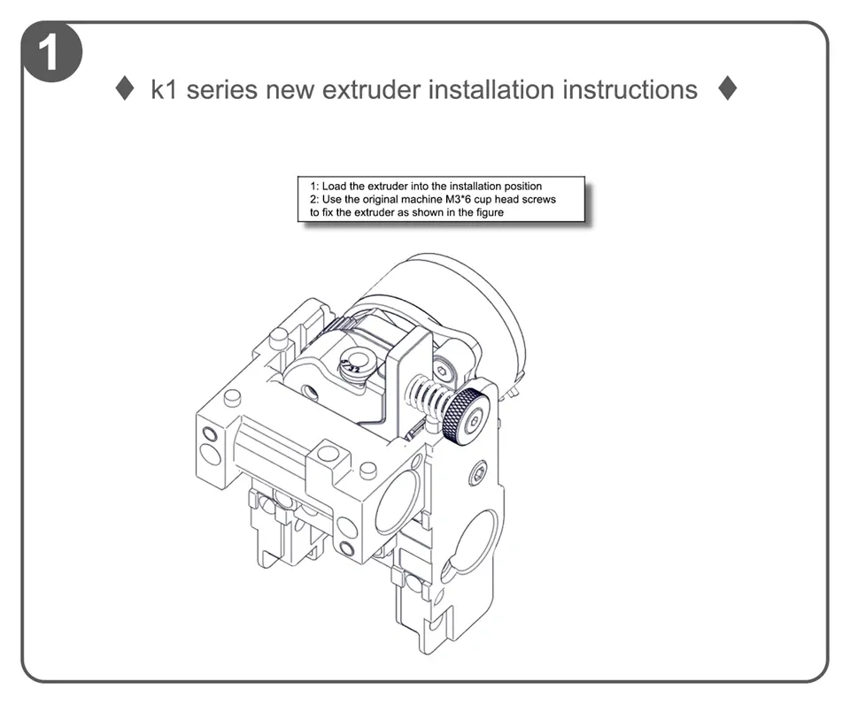 Hummingbird Extruder Kit für Creality K1 Serie
