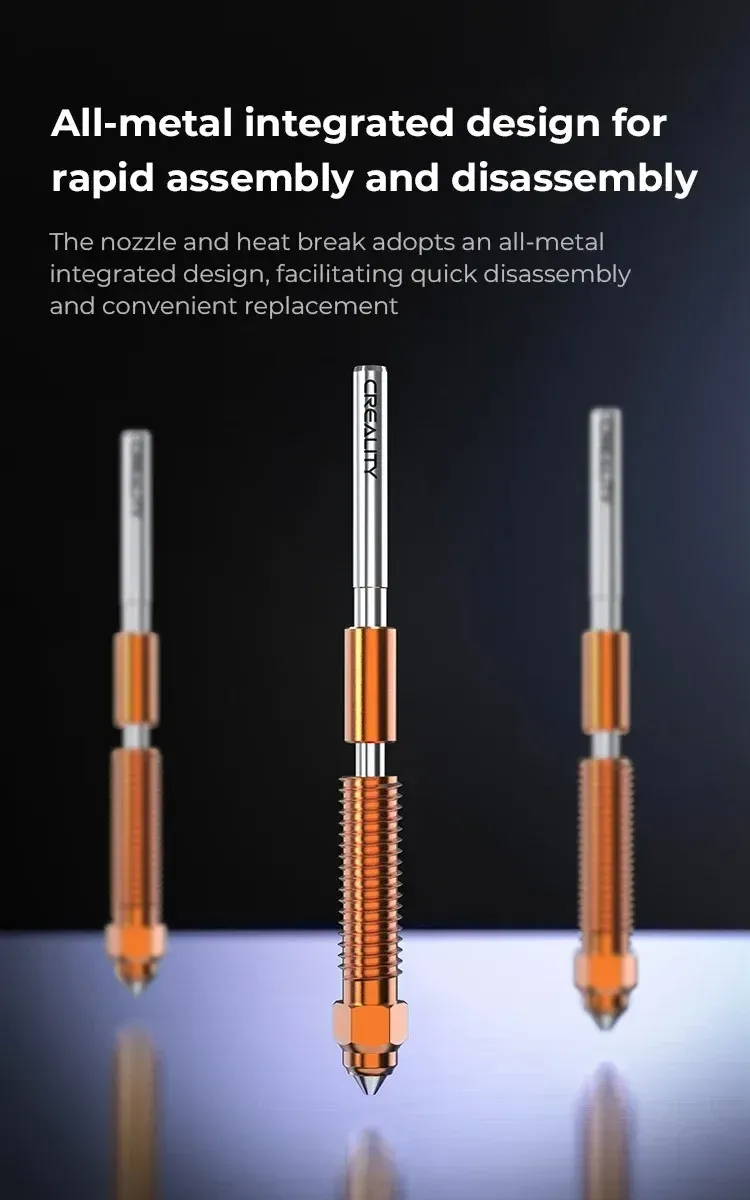 K1C Düsen-Set aus gehärtetem Stahl 0,2 bis 0,8 mm