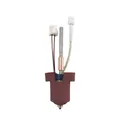 K1C Düsen-Set aus gehärtetem Stahl 0,2 bis 0,8 mm – Farbe Red Heating Block