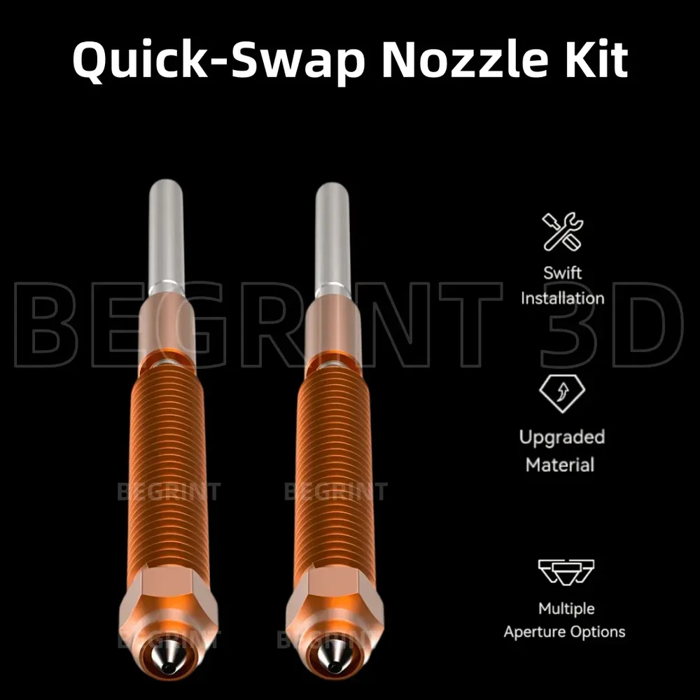 K2 Plus Düse aus Kupferlegierung und Stahl 0,2 bis 0,8 mm