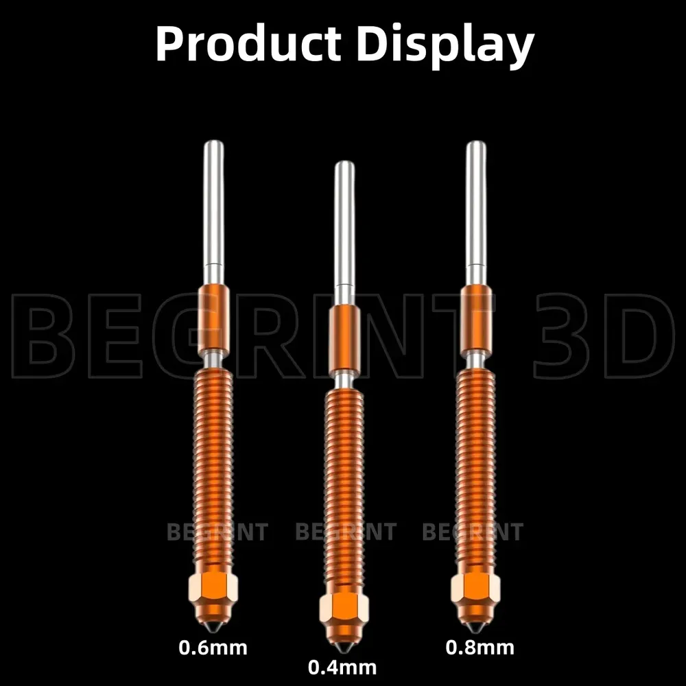 K2 Plus Düse aus Kupferlegierung und Stahl 0,2 bis 0,8 mm