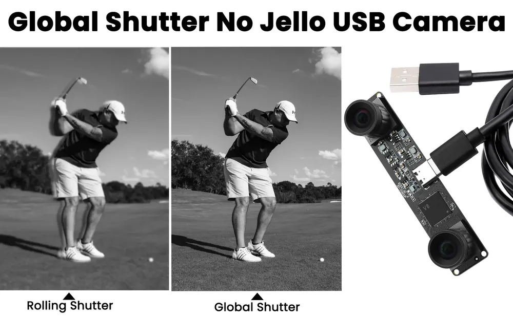 Kamera 3D Stereo Global Shutter Monochrome USB Weitwinkel