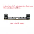 Kamera 4MP USB Dual-Objektiv 1080P 3D VR Tiefengesichtserkennung – Farbe 140 deg 2.8mm lens