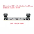 Kamera 4MP USB Dual-Objektiv 1080P 3D VR Tiefengesichtserkennung – Farbe 180 deg 2.3mm lens