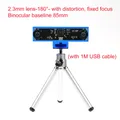 Kamera 4MP USB Dual-Objektiv 1080P 3D VR Tiefengesichtserkennung – Farbe Tripod 2.3mm 180 deg