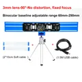 Kamera 4MP USB Dual-Objektiv 3D Stereo VR 1080P Tiefenerkennung – Farbe Tripod-3mm lens