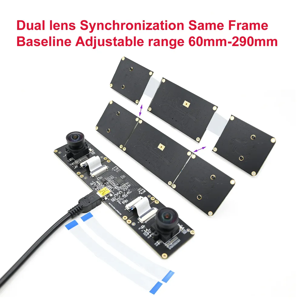 Kamera 4MP USB Dual-Objektiv 3D Stereo VR 1080P Tiefenerkennung