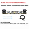Kamera 720P USB Dual-Objektiv 3D Stereo VR Tiefenmessung – Farbe 1.3mm-180 degree