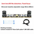 Kamera 720P USB Dual-Objektiv 3D Stereo VR Tiefenmessung – Farbe 3mm-90 degree