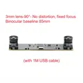 Kamera Dual-Objektiv USB 1080P 3D Stereo Gesichtserkennung – Farbe 3mm lens 90 degs