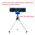 Kamera Dual-Objektiv USB 1080P 3D Stereo Gesichtserkennung – Farbe Tripod 2.3mm 180 deg