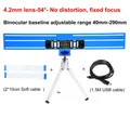 Kamera Dual-Objektiv USB 3D Stereo VR 720p synchron einstellbar – Farbe 4.2mm lens tripod