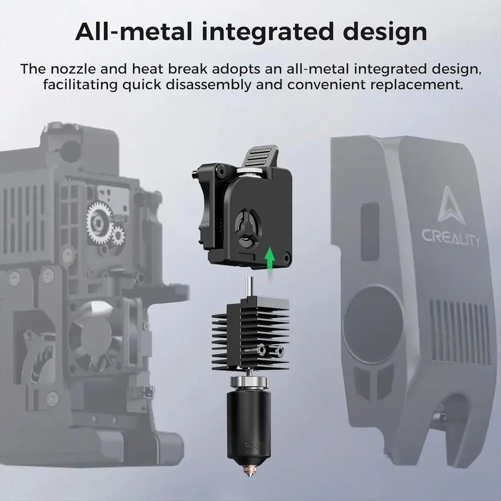 Keramik-Heizblock-Kit 300 ℃ Vollmetall-Extruder für Creality K2/K2 Pro/K2 Plus