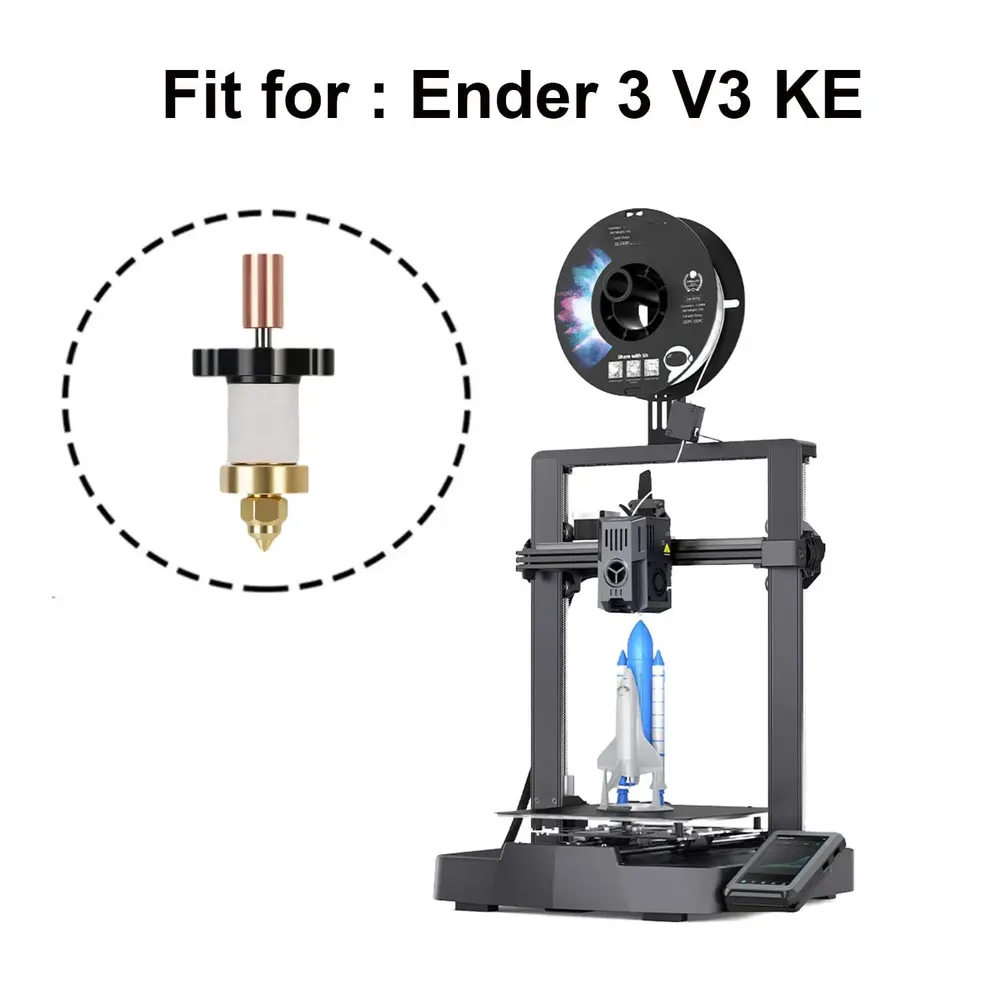 Keramik-Heizblock-Kit mit Düse für Ender 3 V3 KE/K1 Max