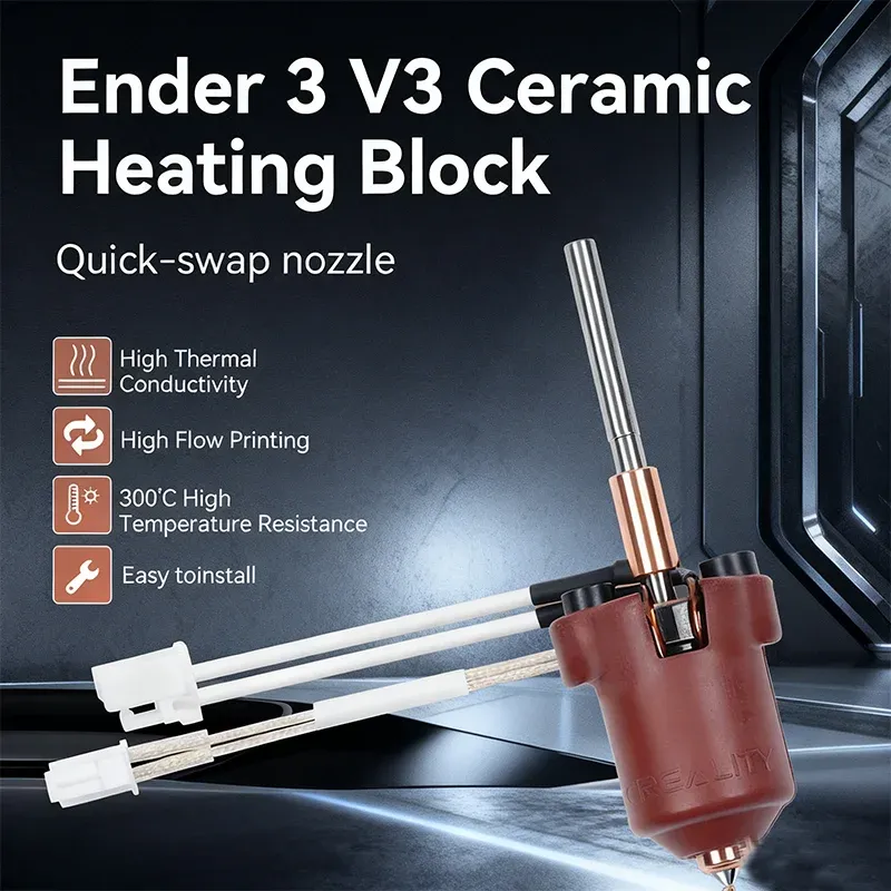 Keramik-Heizblock-Set mit Düse für Creality Ender 3 V3 Plus