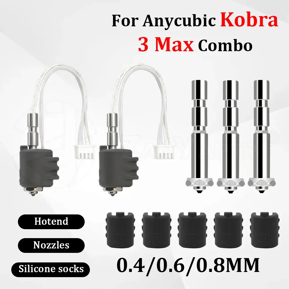 Keramik-Hotend mit Stahldüse Thermistor für Anycubic Kobra 3 Max