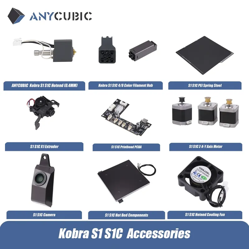 Kobra S1 Hotend Extruder mit Filamentnabe
