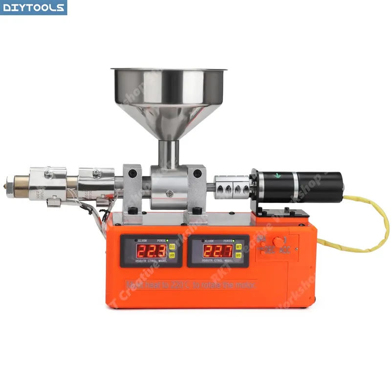 Kompakter Einschneckenextruder für Filament-Recycling