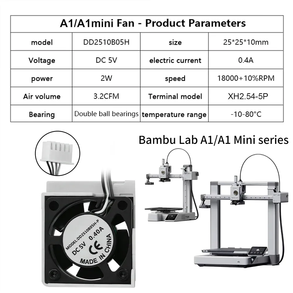 Kühlventilator 18.000 U/min für Bambu Lab Hotend